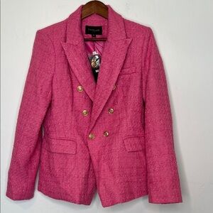 Choklate Paris Women's Pink Tweed Sparkle Blazer